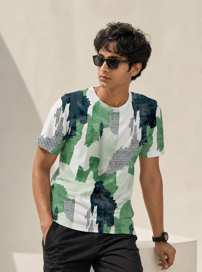 Halftone Print T-Shirt #PT128