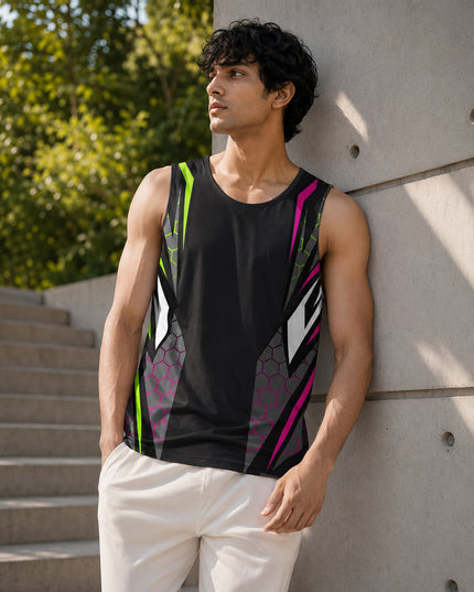 Cyber Hex Printed Sando #157