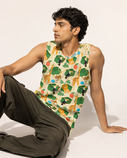 Animal Love Printed Sando #131