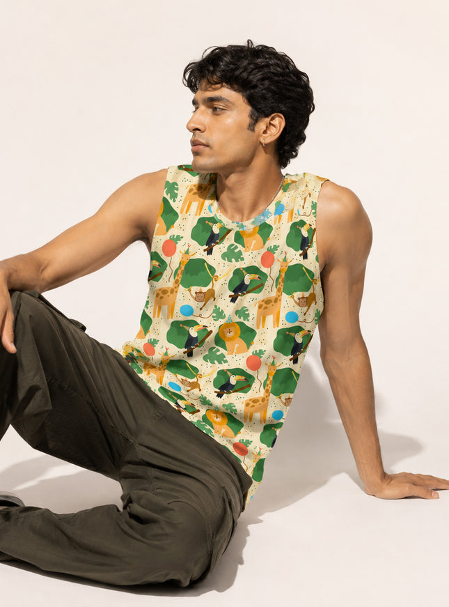 Animal Love Printed Sando #131