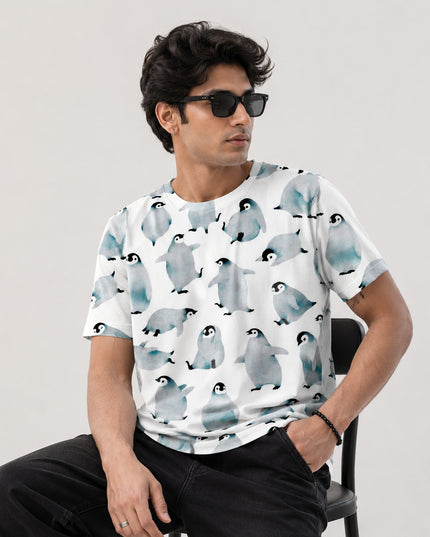 Cute Penguin Printed Tees #PT105