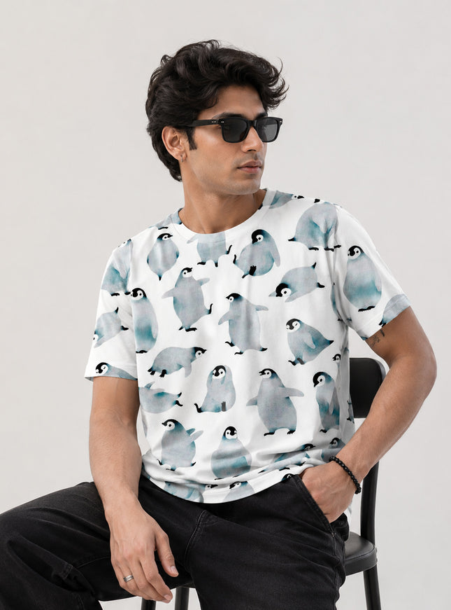 Cute Penguin Printed Tees #PT105