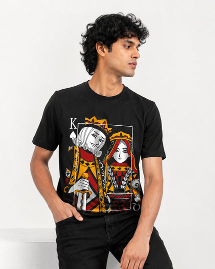 The King Card Printed T-Shirt #PT143