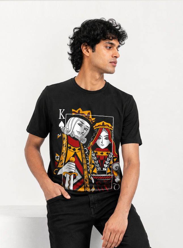 The King Card Printed T-Shirt #PT143