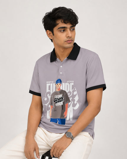 Street Wear Printed Polo T-Shirt #PP178