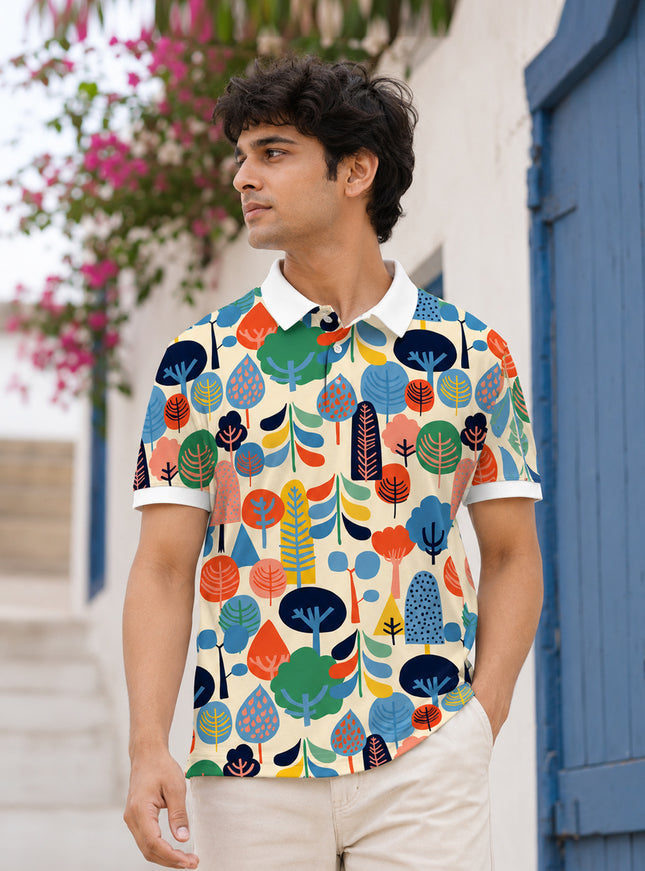 Sara Brezzi Printed Polo #PP107