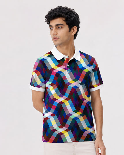 Mosaic Printed Polo #PP115