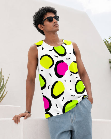 Memphis Geometry Printed Sando #152