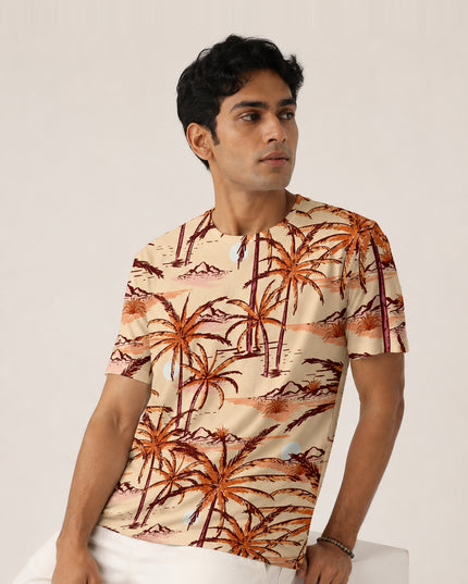 Summer Island Print T-Shirt #PT134