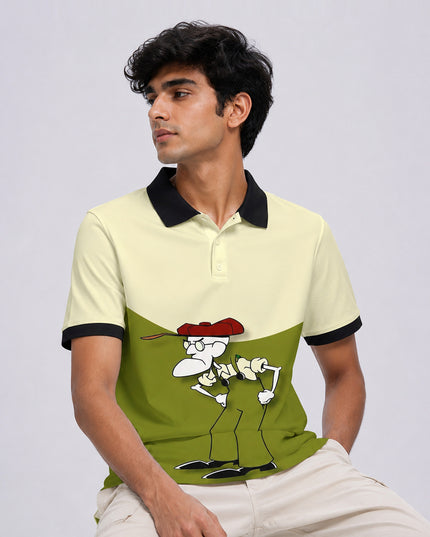 Indian Spy Printed Polo Tee  #PP142