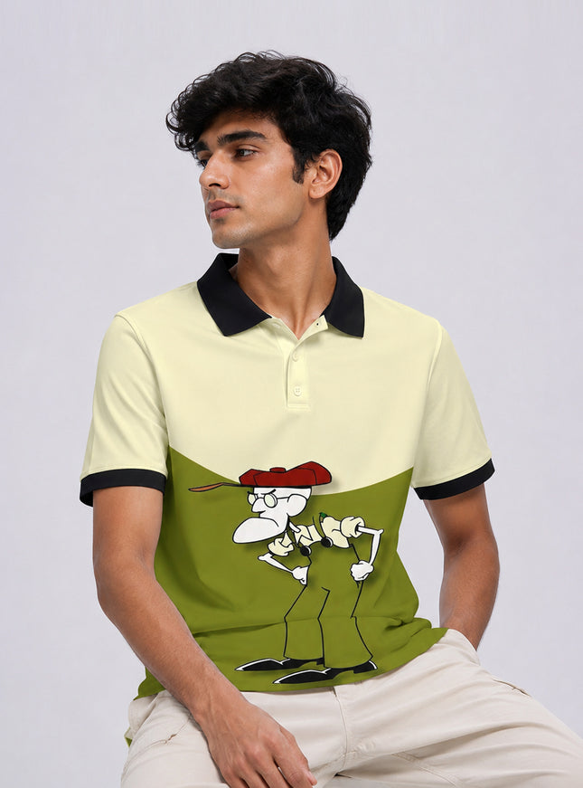 Indian Spy Printed Polo Tee  #PP142