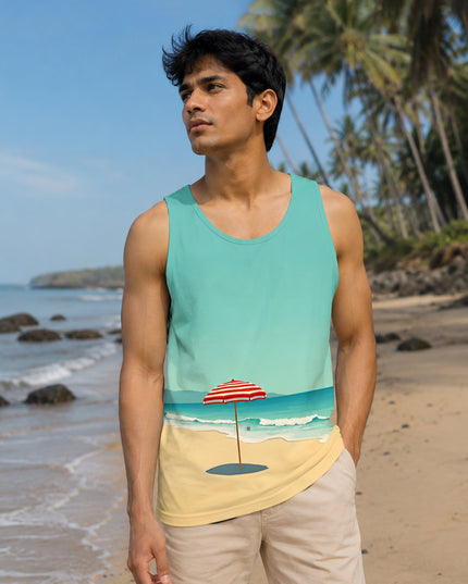 Empty Beach Printed Sando #118