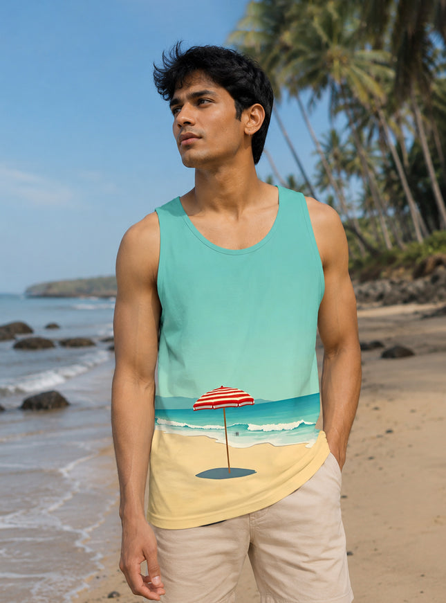 Empty Beach Printed Sando #118