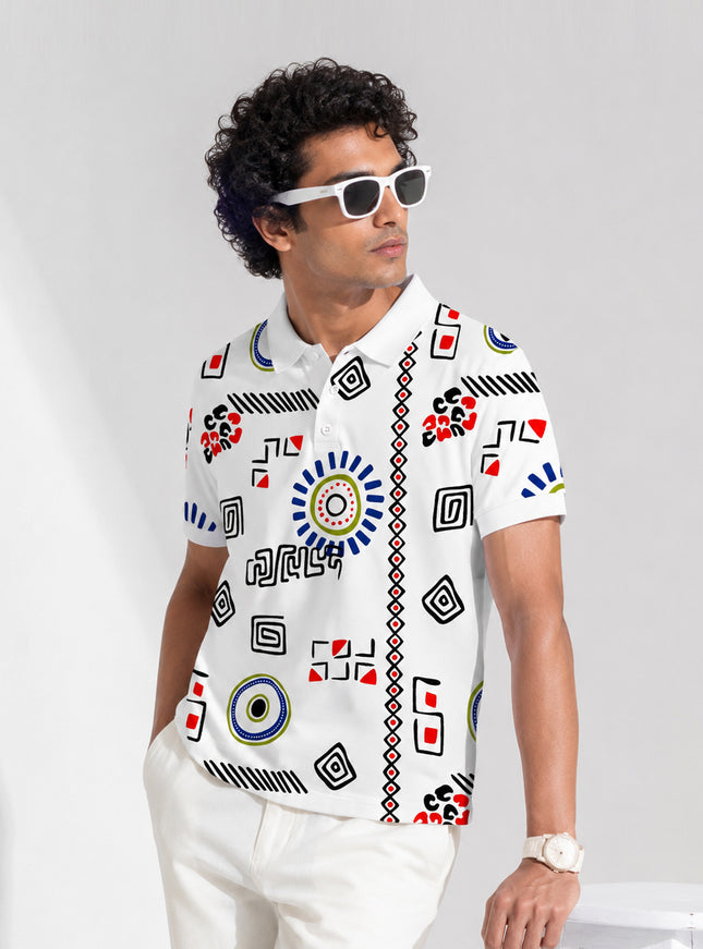 Ethnic Pop Art  Polo T-Shirt #PP188