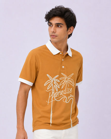 Paradise Click Printed Polo T-Shirt #PP183