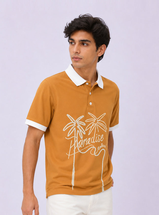 Paradise Click Printed Polo T-Shirt #PP183