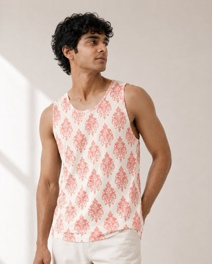 Classic Pattern Printed Sando #123