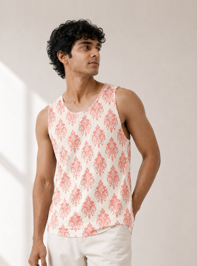 Classic Pattern Printed Sando #123