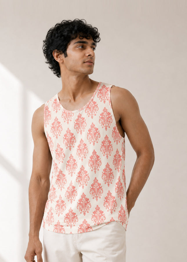 Classic Pattern Printed Sando #123