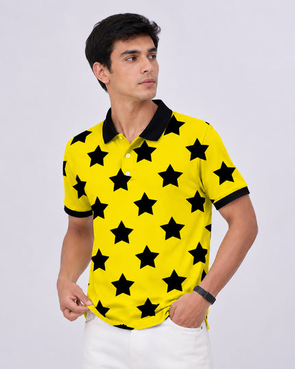 Great Stars Printed Polo Tee  #PP145
