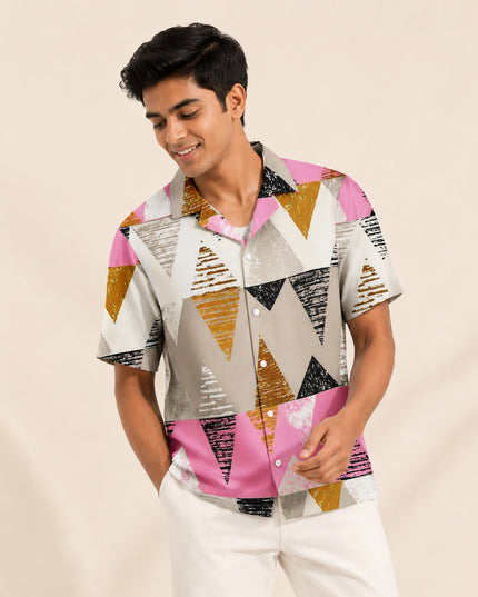 Geometric Prism Printed Shirt