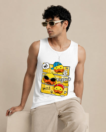 Tidy Duck Printed Sando #144