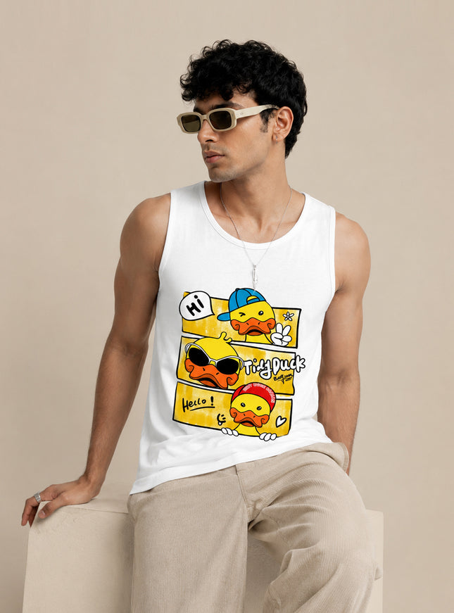 Tidy Duck Printed Sando #144