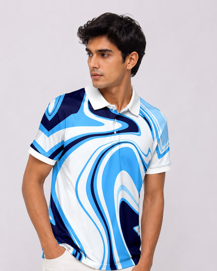 Paint Art Printed Polo T-Shirt  #PP136