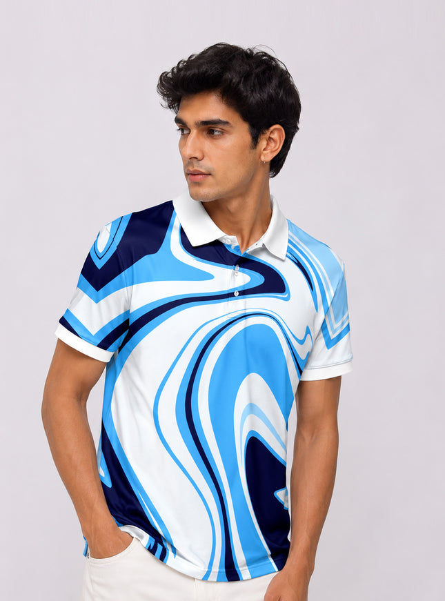 Paint Art Printed Polo T-Shirt  #PP136