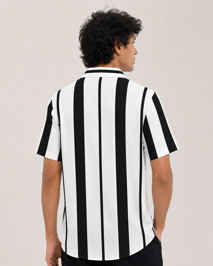 Black White Striped Shirt