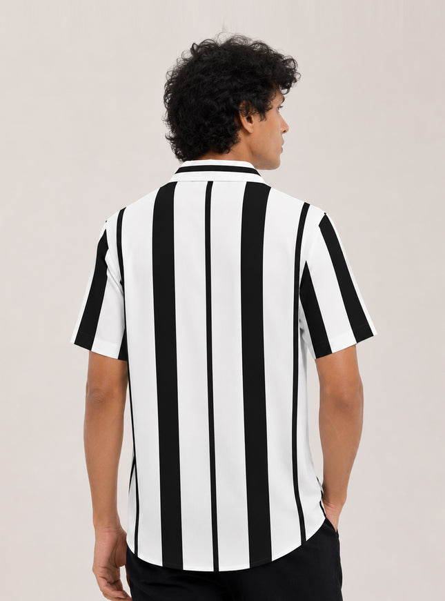 Black White Striped Shirt