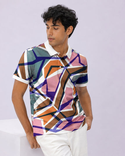 Artsy Printed Polo #PP104