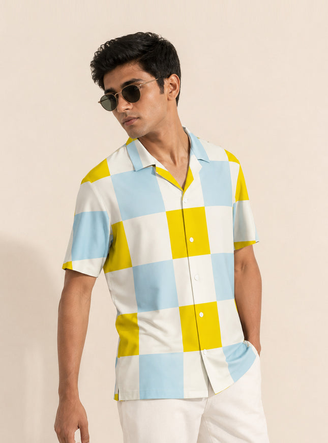 Checkboard Printed Shirt