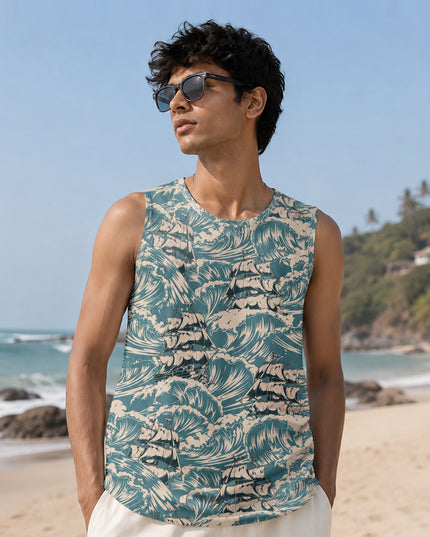 Sea Ship Printed Sando #109