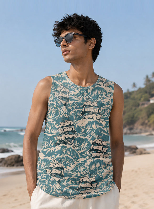 Sea Ship Printed Sando #109