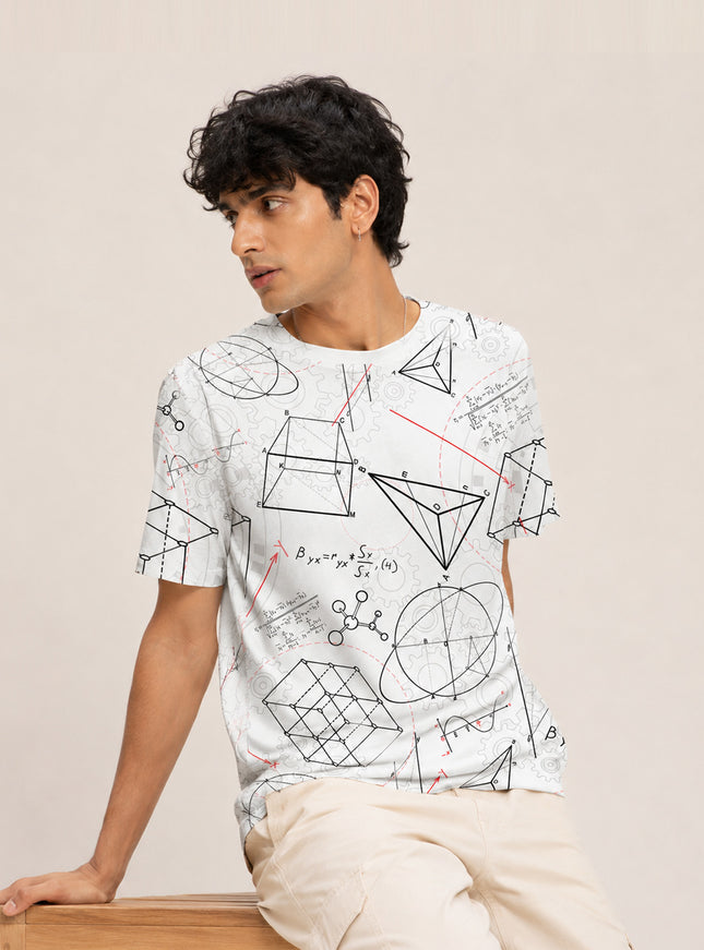Arithmetic Print T-Shirt #PT125