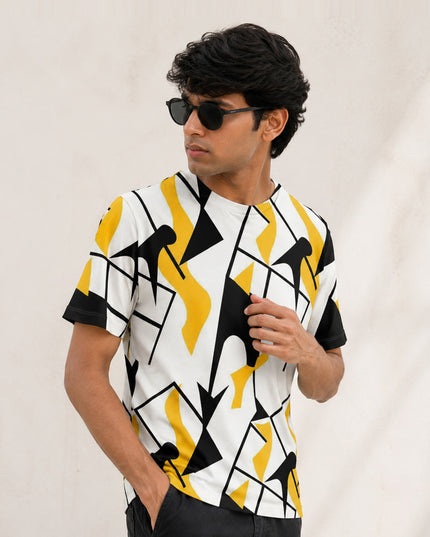 Abstract Art Printed T-Shirt #162