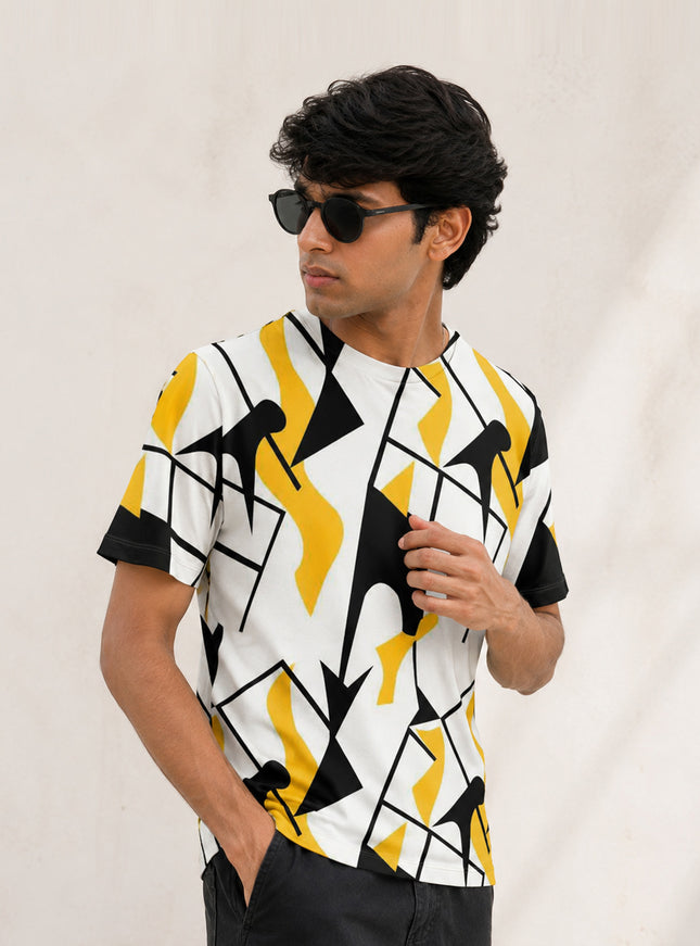 Abstract Art Printed T-Shirt #162