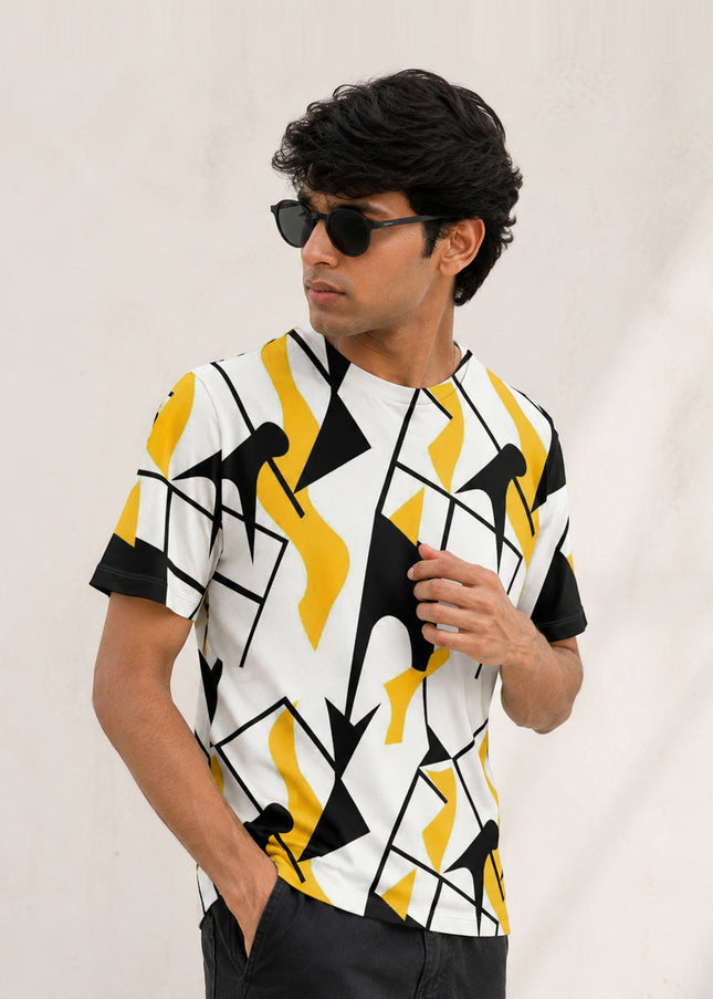 Abstract Art Printed T-Shirt #162