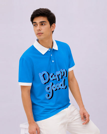 Damn Good Printed Polo T-Shirt #PP174