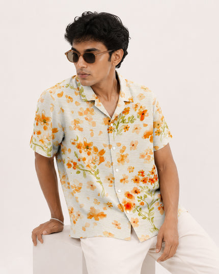 Small Floral Printed Shirt