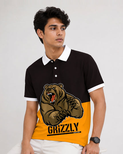 Grizzly Printed Polo Tee  #PP144