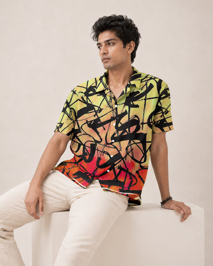 Abstract Art Printed Shirt