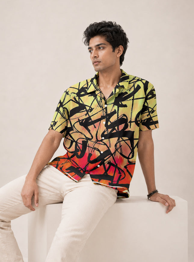 Abstract Art Printed Shirt
