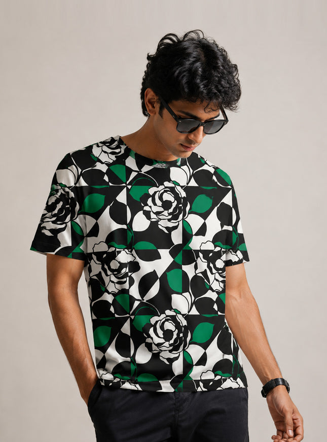 Imperial Rose Printed Tees #PT116