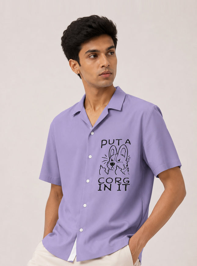 Puta Corg In It Printed Shirt