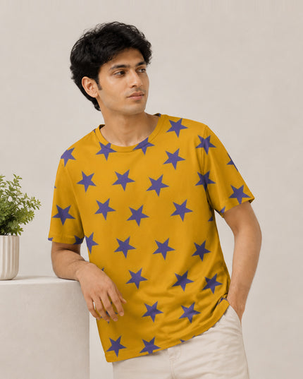 Blue Star Printed T-Shirt #PT153