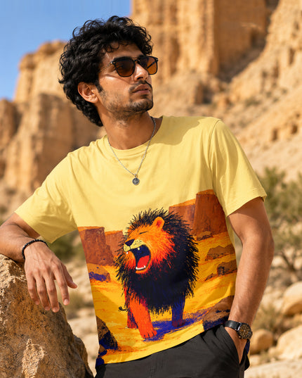 Lion Art Printed T-Shirt #PT144