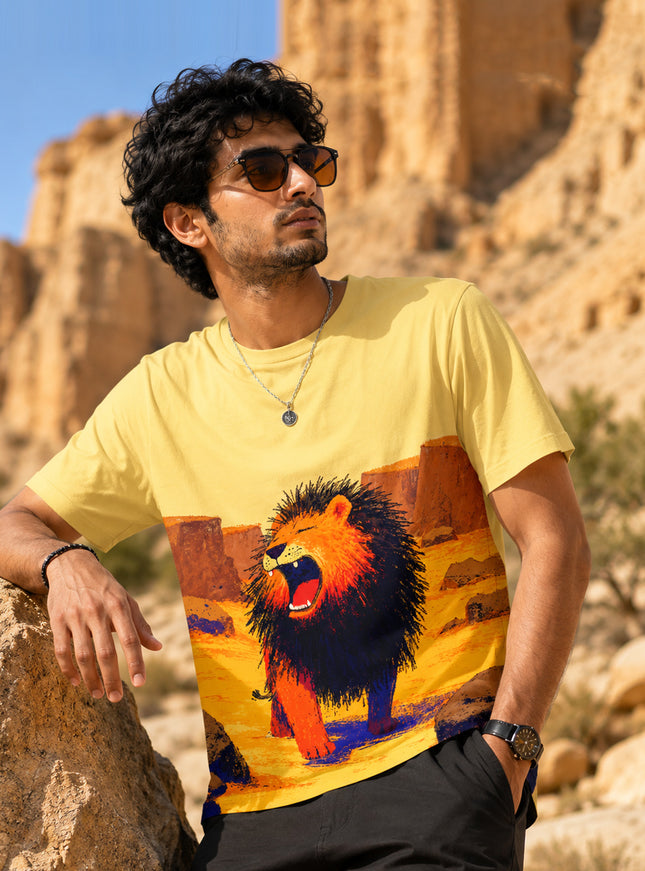 Lion Art Printed T-Shirt #PT144