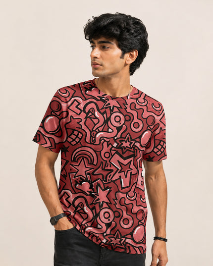 Doodle All Over Printed T-Shirt #PT123